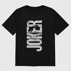 Футболка оверсайз мужская Джокер графити, цвет: черный