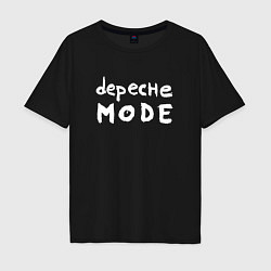 Футболка оверсайз мужская Depeche Mode - sofad logo, цвет: черный