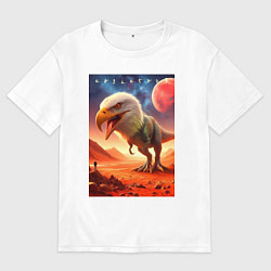 Мужская футболка оверсайз Eaglesaurus - meme