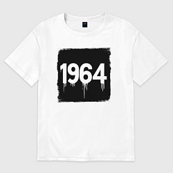 Футболка оверсайз мужская 1964 год, цвет: белый