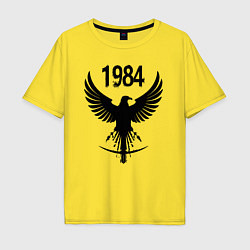 Футболка оверсайз мужская Орёл 1984, цвет: желтый