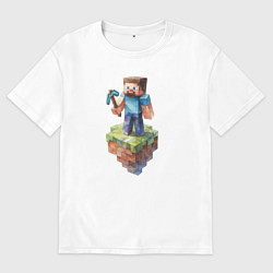 Футболка оверсайз мужская Steve, цвет: белый