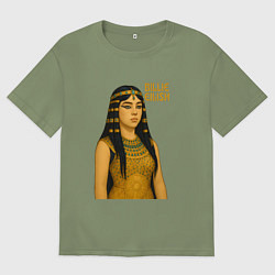 Футболка оверсайз мужская Билли Айлиш фараон, цвет: авокадо