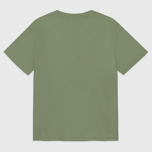 Мужская футболка оверсайз Влюбленные попугаи / Авокадо – фото 2