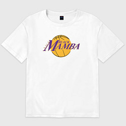 Футболка оверсайз мужская Black mamba, цвет: белый