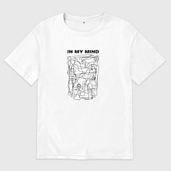 Мужская футболка оверсайз In my mind in black