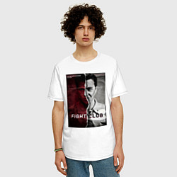 Футболка оверсайз мужская Тайлер и Джек, цвет: белый — фото 2