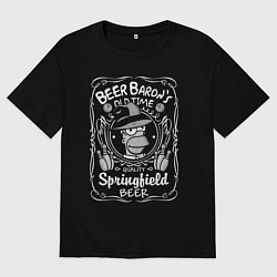 Мужская футболка оверсайз Homer beer baron