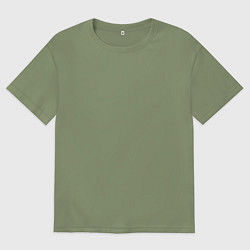 Футболка оверсайз мужская Ярость девушки самурая, цвет: авокадо