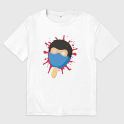 Футболка оверсайз мужская Sub-zero ice cream, цвет: белый