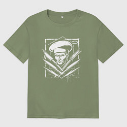 Мужская футболка оверсайз Казак в урбанистическом стиле