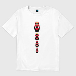 Мужская футболка оверсайз Matryoshka dolls