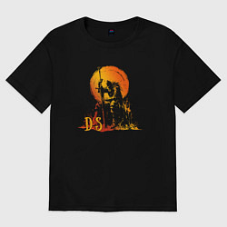 Мужская футболка оверсайз Уставший полый рыцарь