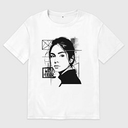 Мужская футболка оверсайз Саша Грей в стиле арт