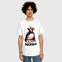 Футболка оверсайз мужская Граф Дакула, цвет: белый — фото 2