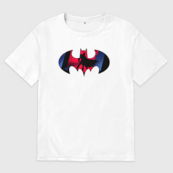 Футболка оверсайз мужская Batman knight, цвет: белый