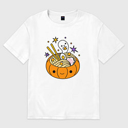 Мужская футболка оверсайз Halloween ramen