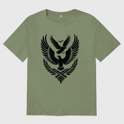 Мужская футболка оверсайз Три летящих птицы