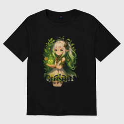 Мужская футболка оверсайз Нахида из Genshin Impact