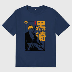 Мужская футболка оверсайз Блич Ичиго Куросаки кун