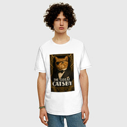 Футболка оверсайз мужская The great Catsby, цвет: белый — фото 2
