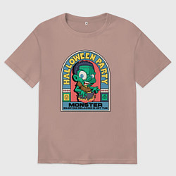 Мужская футболка оверсайз Halloween party