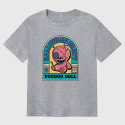 Мужская футболка оверсайз Halloween voodoo doll