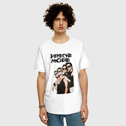 Футболка оверсайз мужская Depeche Mode 1990 - Violator, цвет: белый — фото 2