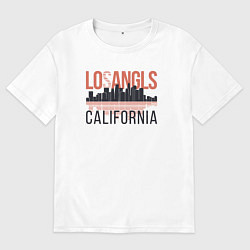 Мужская футболка оверсайз California - Los Angeles