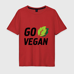 Мужская футболка оверсайз Go vegan