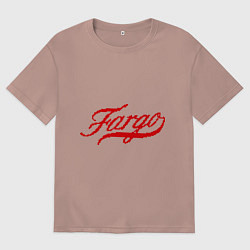 Футболка оверсайз мужская Fargo, цвет: пыльно-розовый