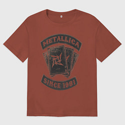 Мужская футболка оверсайз Metallica: since 1981