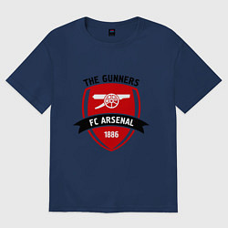 Футболка оверсайз мужская FC Arsenal: The Gunners, цвет: тёмно-синий