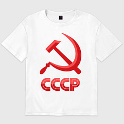 Мужская футболка оверсайз СССР Логотип