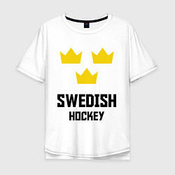 Мужская футболка оверсайз Swedish Hockey