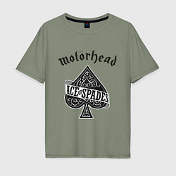Футболка оверсайз мужская Motorhead: Ace of spades, цвет: авокадо