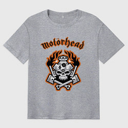Футболка оверсайз мужская Motorhead, цвет: меланж