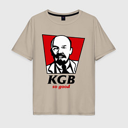 Футболка оверсайз мужская KGB: So Good, цвет: миндальный