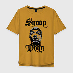 Мужская футболка оверсайз Snoop Dogg Face