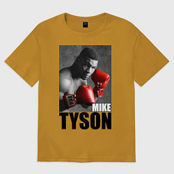 Футболка оверсайз мужская Mike Tyson, цвет: горчичный