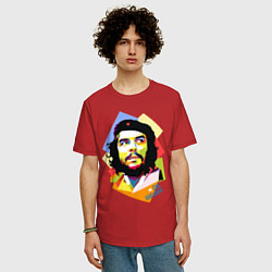 Футболка оверсайз мужская Che Guevara Art, цвет: красный — фото 2