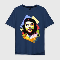 Футболка оверсайз мужская Che Guevara Art, цвет: тёмно-синий