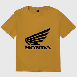 Футболка оверсайз мужская Honda Motor, цвет: горчичный