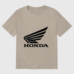 Футболка оверсайз мужская Honda Motor, цвет: миндальный