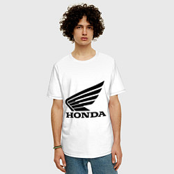 Футболка оверсайз мужская Honda Motor, цвет: белый — фото 2