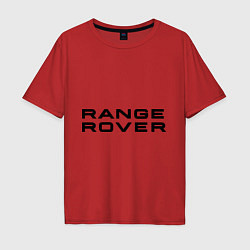 Футболка оверсайз мужская Range Rover, цвет: красный