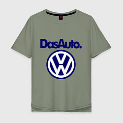 Футболка оверсайз мужская Volkswagen Das Auto, цвет: авокадо