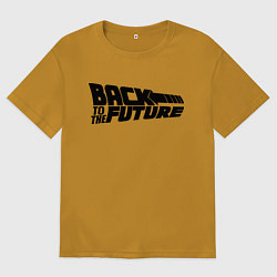 Футболка оверсайз мужская Back to the future, цвет: горчичный