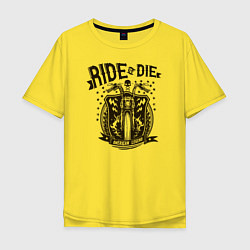Мужская футболка оверсайз Ride or Die