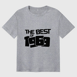 Футболка оверсайз мужская The best of 1969, цвет: меланж